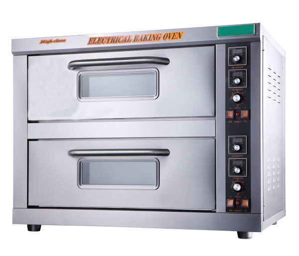 электрическая палуба одиночное Sightglass двойника SS 430 220V 6.8kw печи пекарни 67kg
