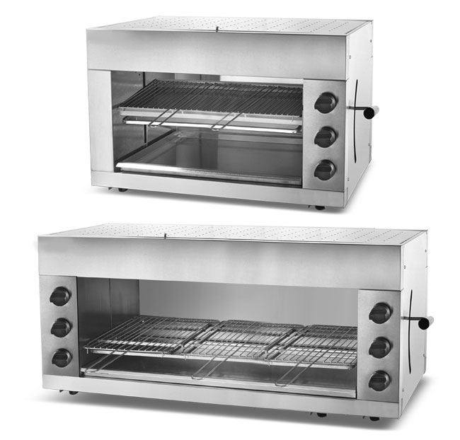 9KW шкафы рекламы 2 наполняют газом машину гриля мяса нержавеющей стали горелки саламандры 3/6 для гостиницы