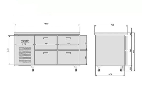 Энергосберегающее оборудование рефрижерации 300L 285W поставляя еду