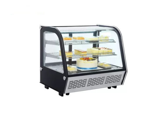 Изогнутый стеклянный холодильник дисплея торта хладоагента 160L R600a